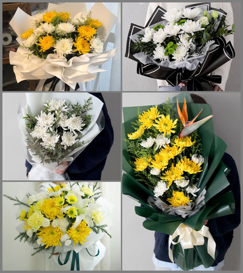 贵州铜仁市松桃县蓼皋镇白事花束代送